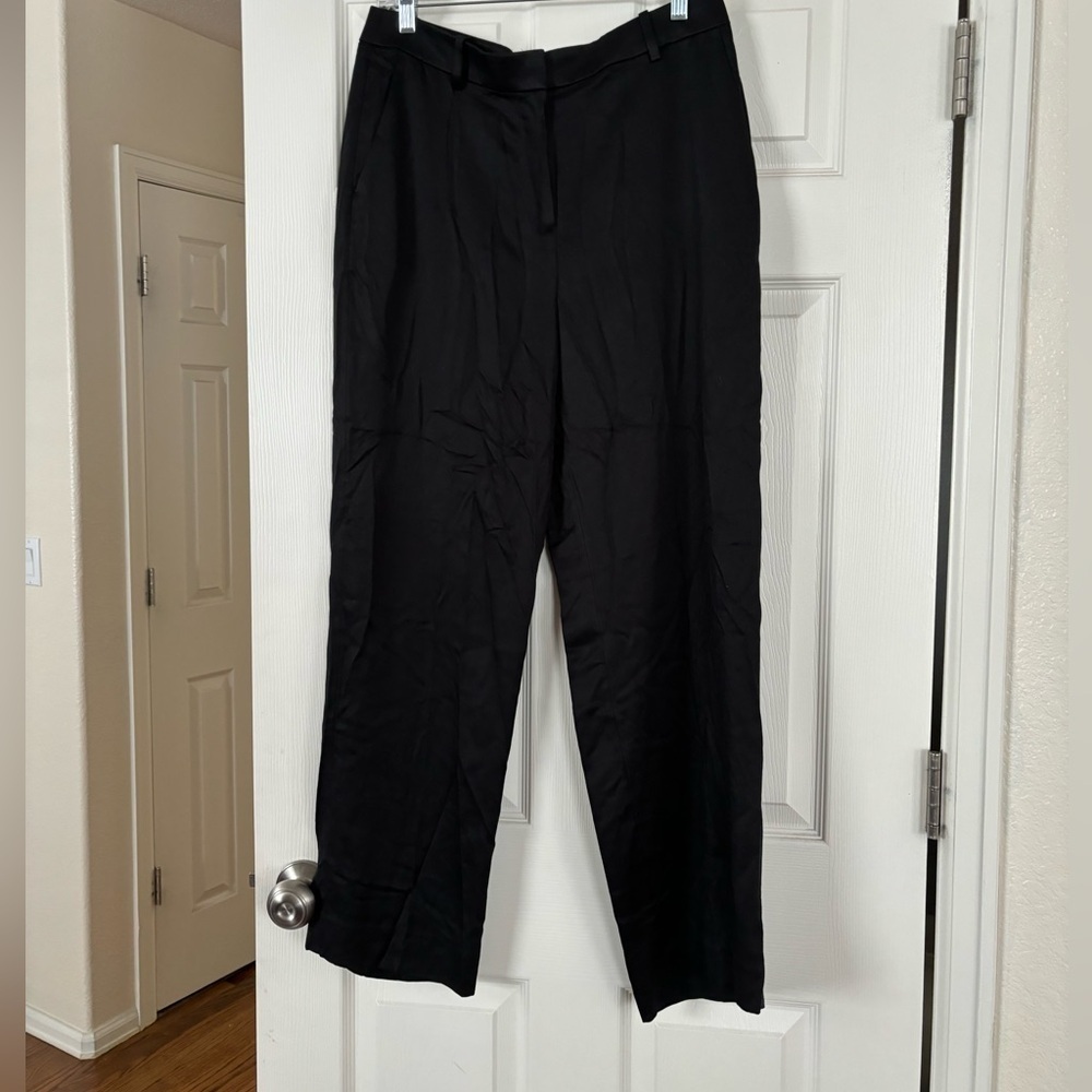 NEW J. Crew | Ingrid Pant in Gramercy Twill Black Sz 8